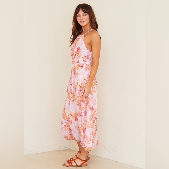 BELLA DAHL FLORAL MIDI DRESS - Picture 2 of 5